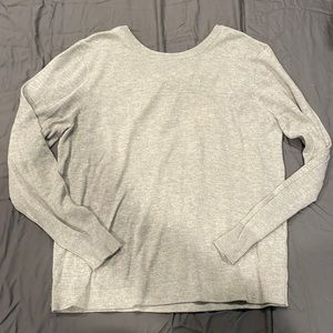 Storee gray bow back sweater